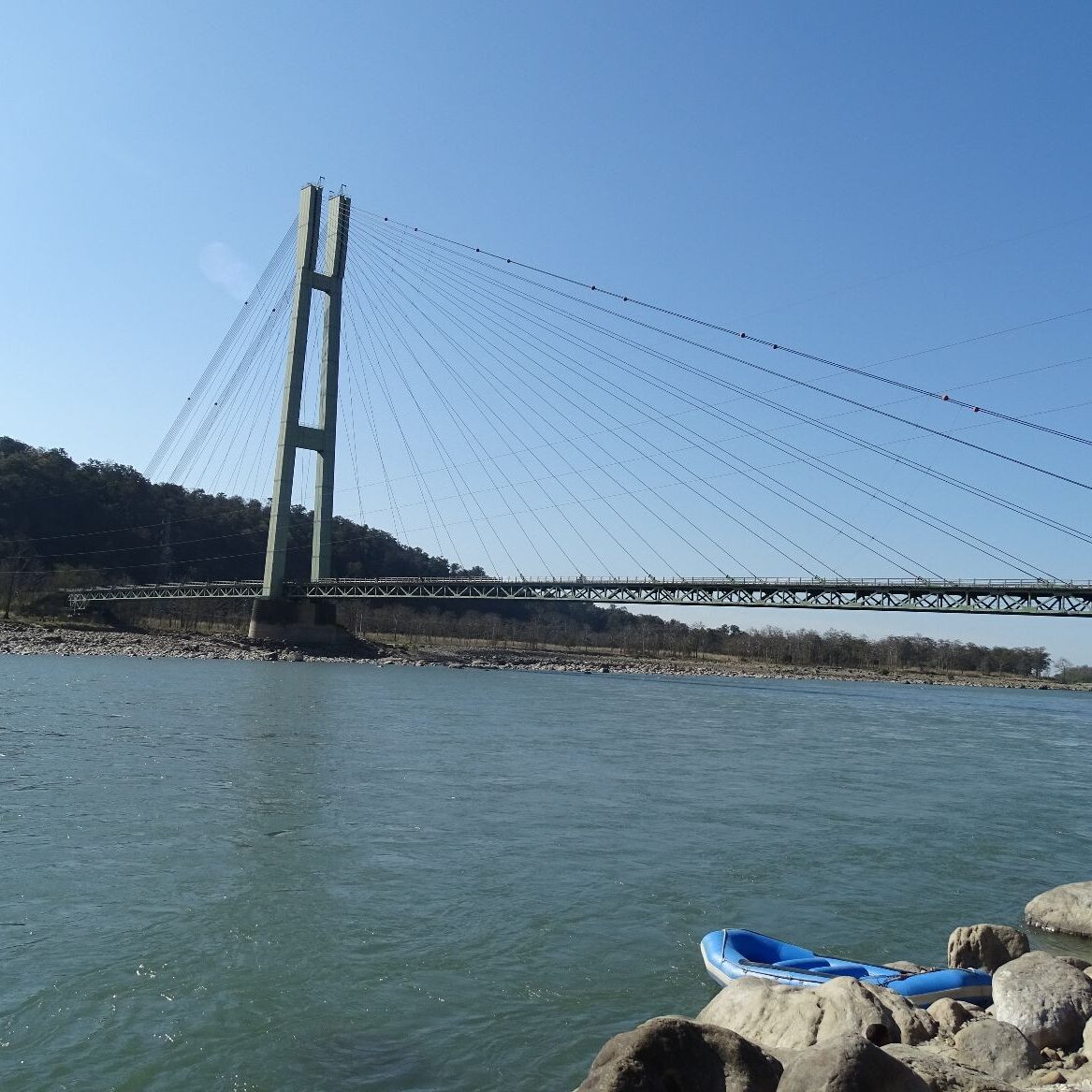 Chisapani bridge Karnali river West nepal Chisapani bridge Karnali river Far West Nepal