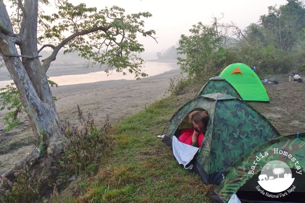 Camping Babai Karnali river bardia national park
