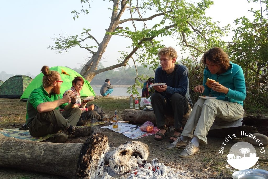 camping jungle bardia national park