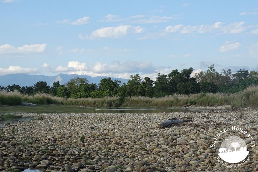 River landscape Bardia National park
