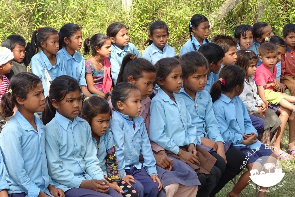 schoolchildren shivapur Bardiya district