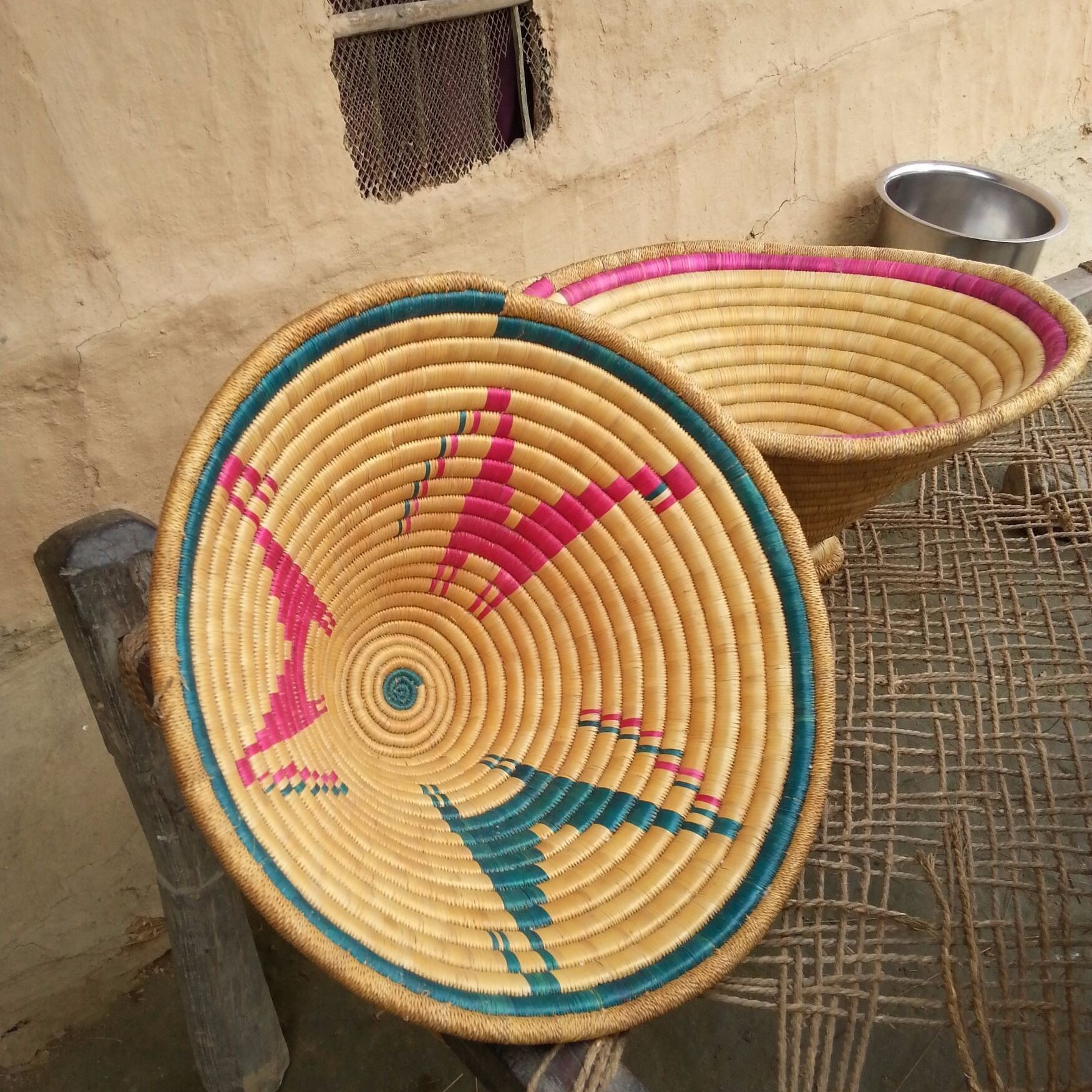 Tharu basket handicraft Bardia National Park Tharu basket handicraft Bardia National Park