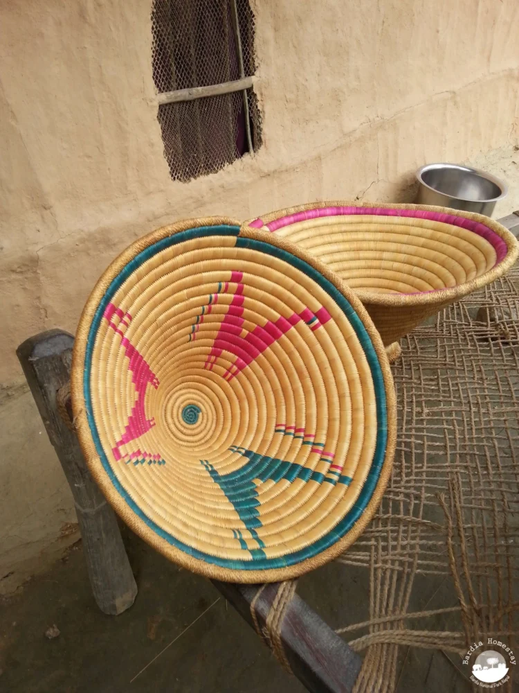 Tharu basket handicraft Bardia National Park