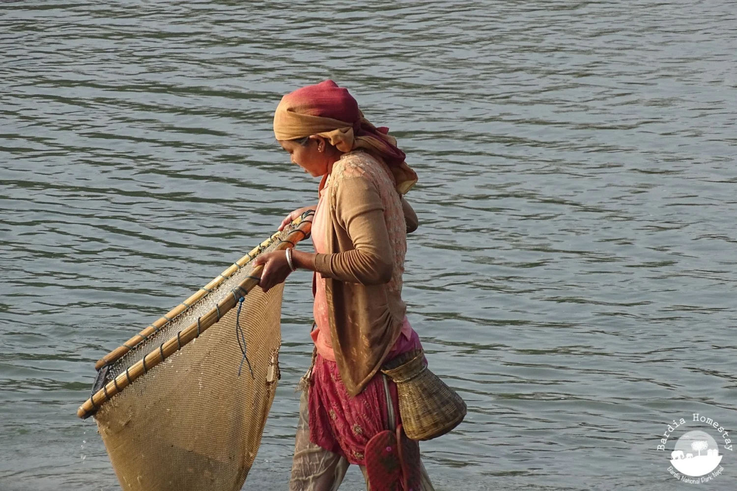 Tharu fishing Bardia Homestay