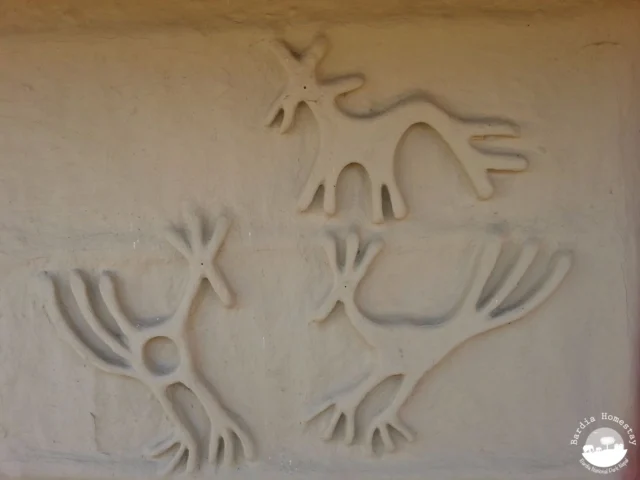 tharu house decoration bardia nationalpark