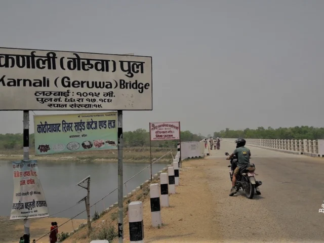 Terai karnali river Nepal