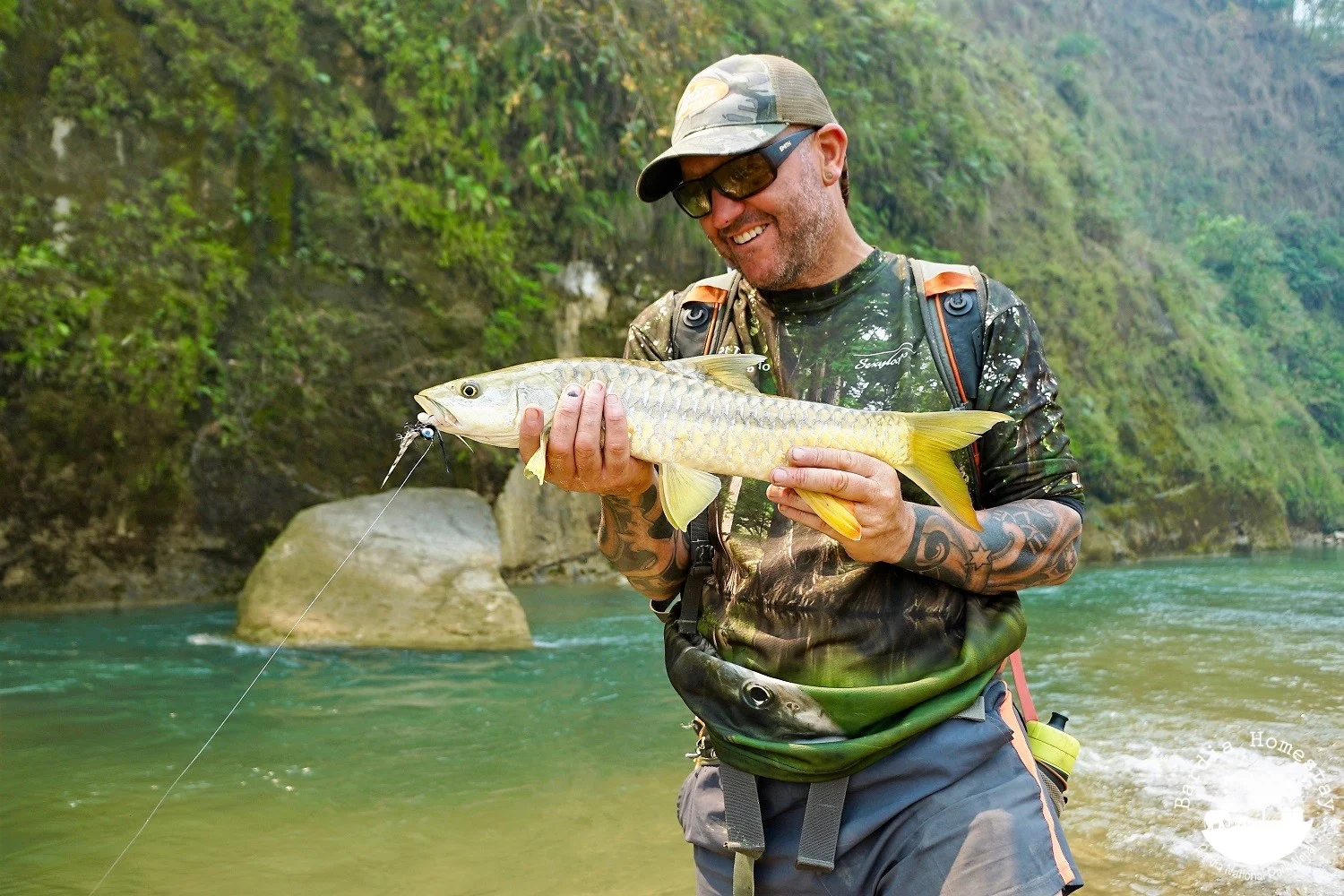 Mahseer fishing Bardia National Park Nepal
