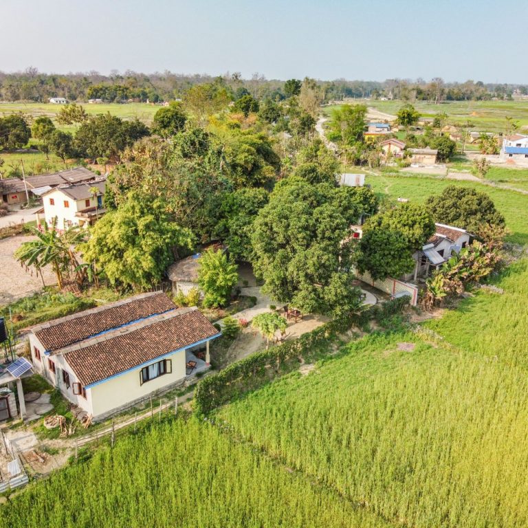 Drone view on Bardia Homestay Drone view on Bardia Homestay Nepal