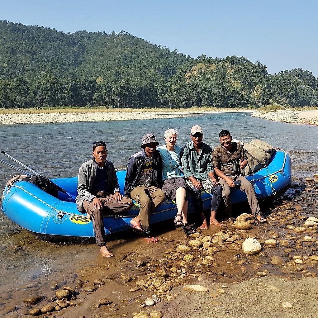 Rafting Babai river valley Bardia National Park Nepal Rafting Babai river valley Bardia National Park Nepal