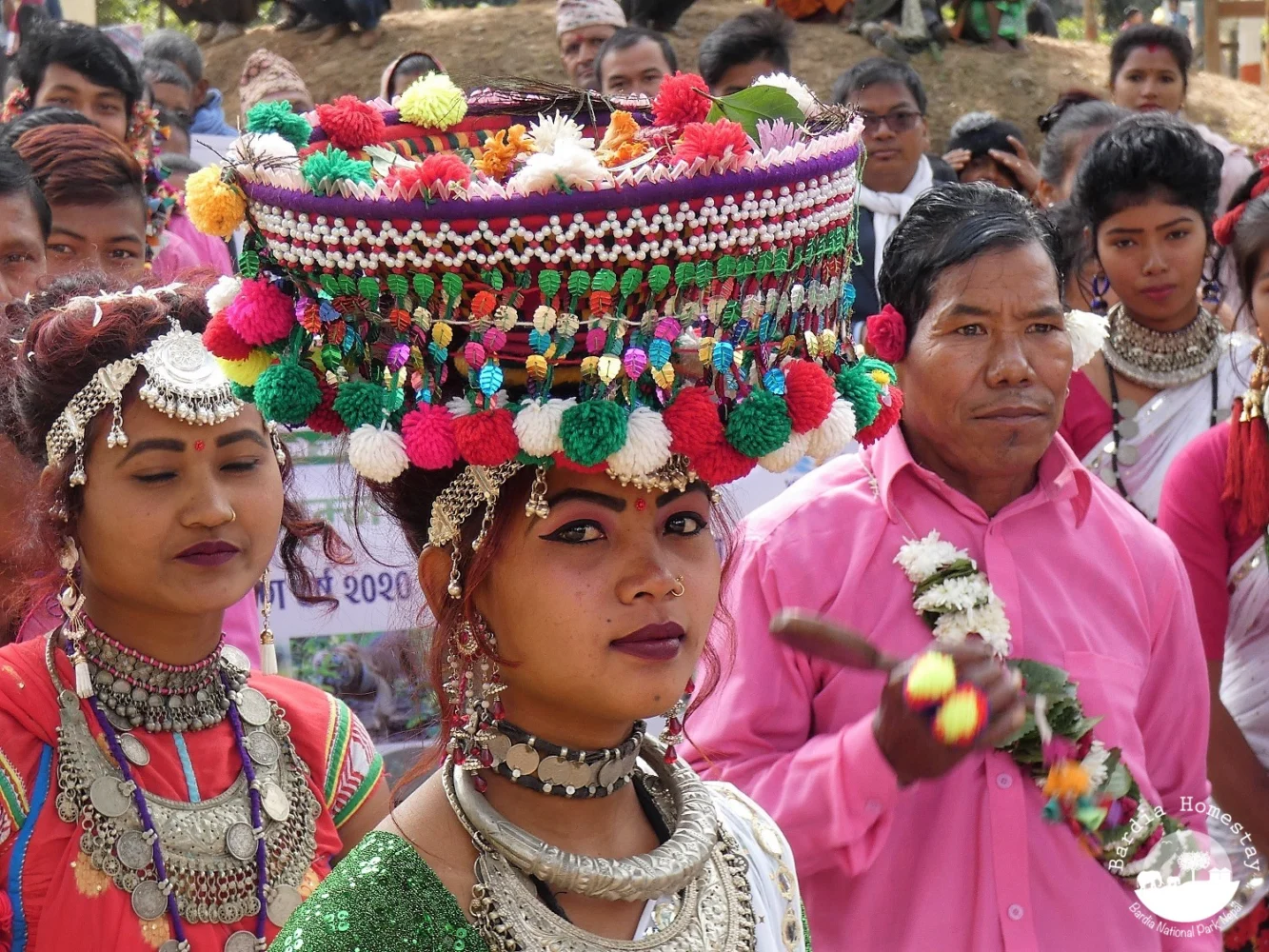 Tharu women in Tharu dress Bardia National Park