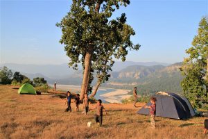 Camping Karnali river West Nepal