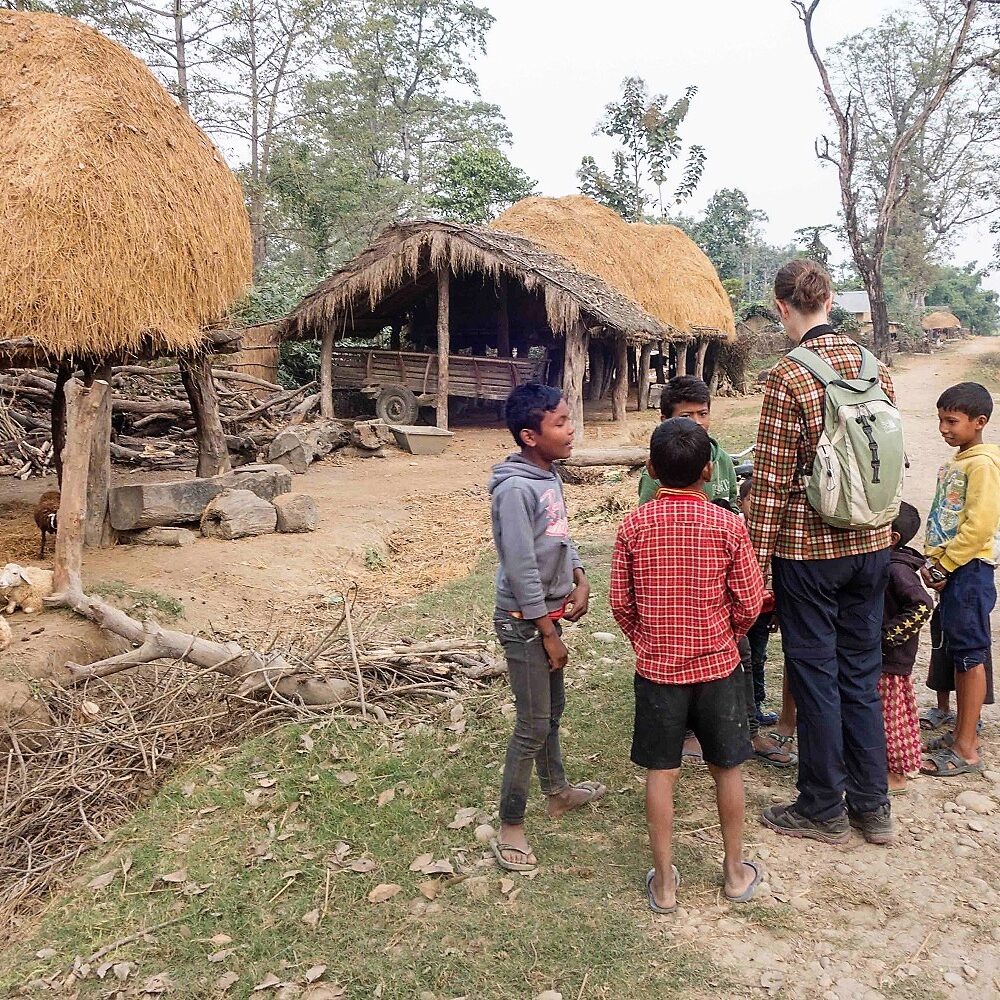 countryside pic david dec 2020 Walking on the countryside Bardia National Park Nepal
