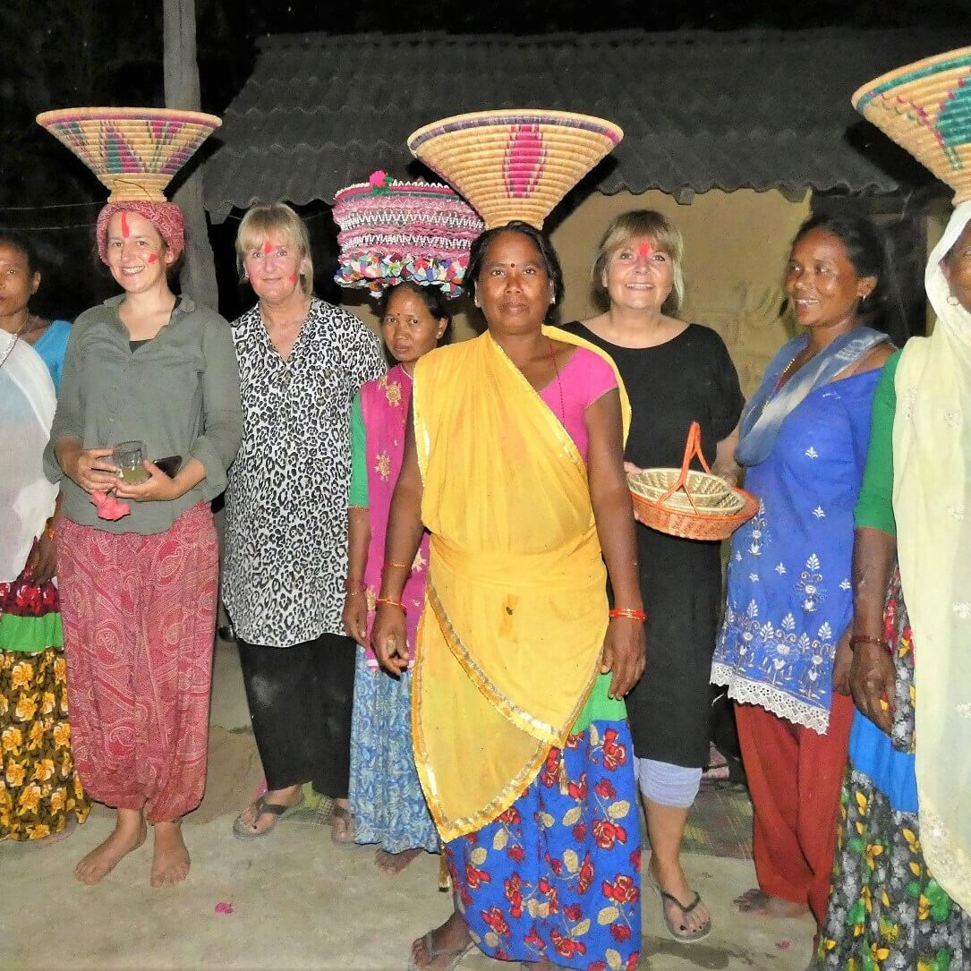 Customers baskets Tharu Bardia Nepal Meet the local Tharu women